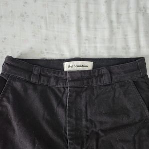 Reformation Black Trousers
